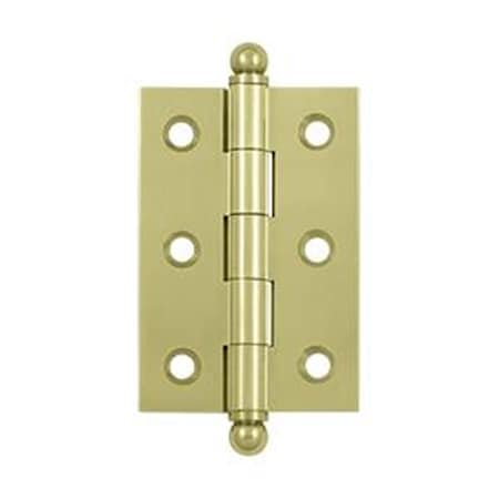 Patioplus 2.5 x 1.68 in. Hinge with Ball Tips- Unlacquered Bright PA3237440